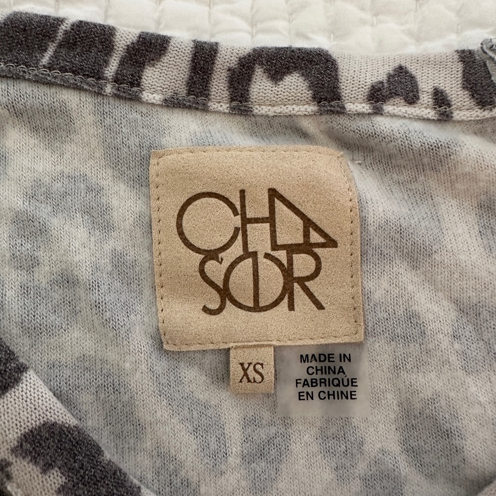 Chaser Leopard Print Ripped Top - Picture 2 of 3